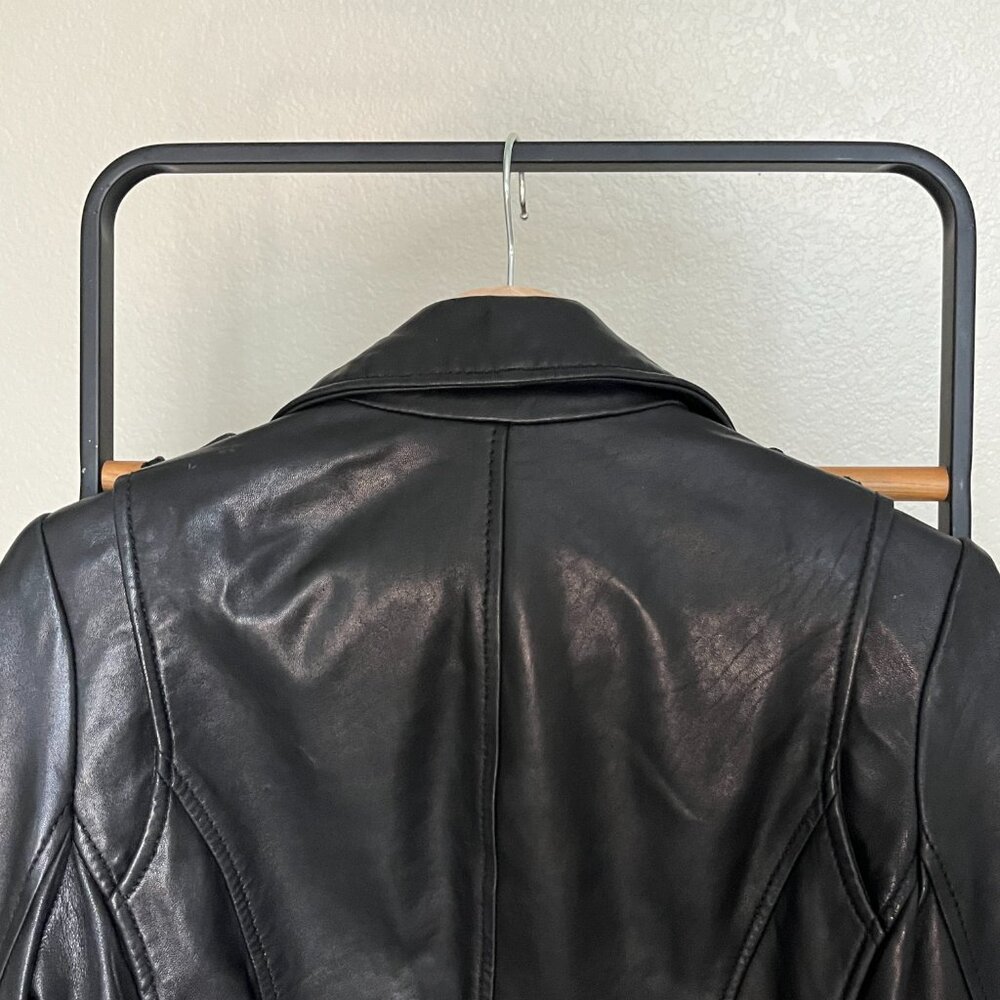 Michael Kors Leather Moto Jacker Size S - Picture 11 of 11